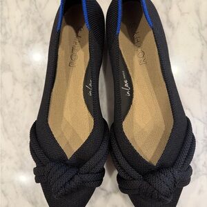New never worn Rothy's The Knot Point Flats Black 6.5